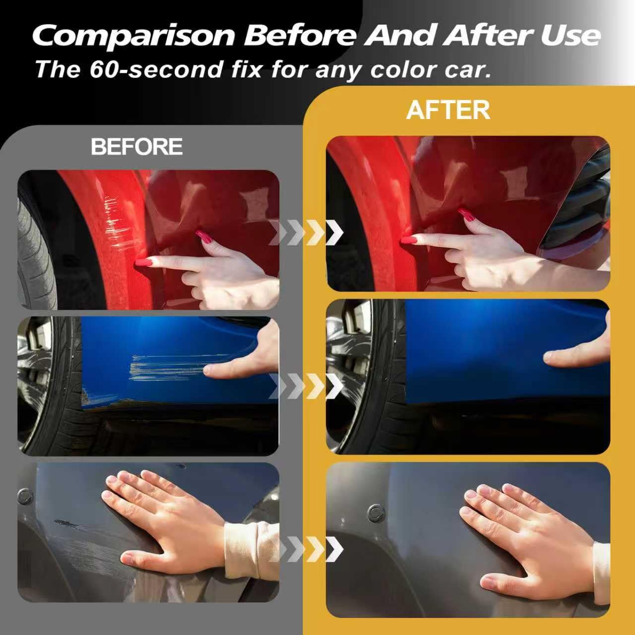 Car Scratch Repair Polish – Paint Restorer & Swirl Remover Kit