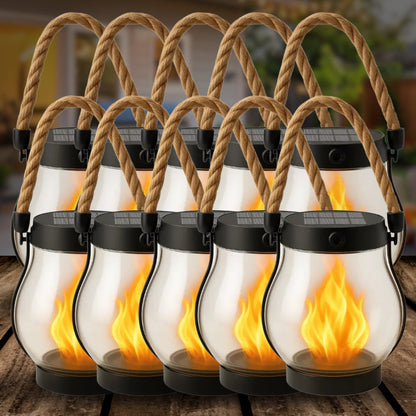 💗Valentine's Day Sale 49% OFF💗 Kaliiqo™ – Flickering Flame Solar Lantern Outdoor Lights