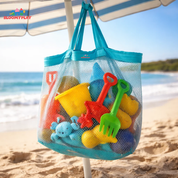 Kids Mesh Beach Toy Storage Bag