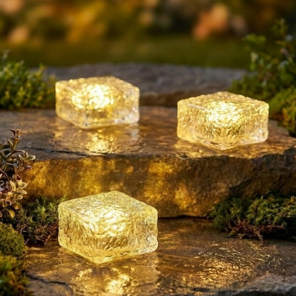 Solar Color-Changing Brick Path Lights — Instantly Upgrade Walkways, Patios & Gardens at Night