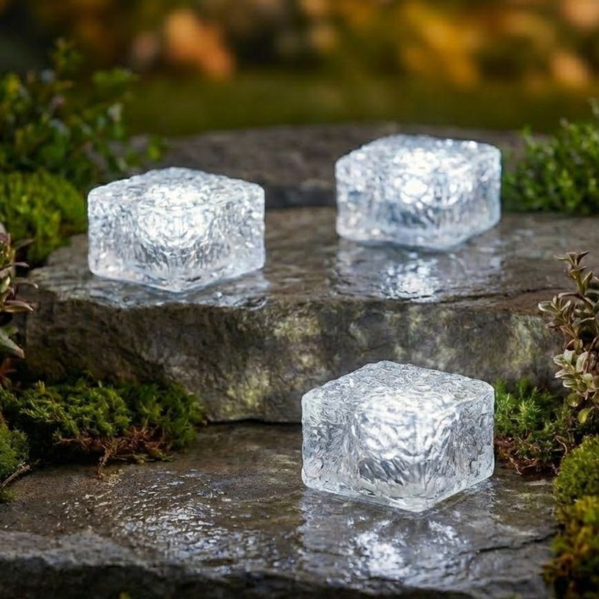 Solar Color-Changing Brick Path Lights — Instantly Upgrade Walkways, Patios & Gardens at Night