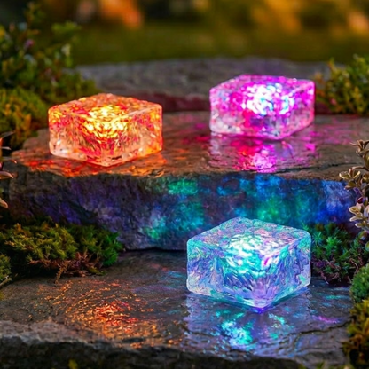 Solar Color-Changing Brick Path Lights — Instantly Upgrade Walkways, Patios & Gardens at Night