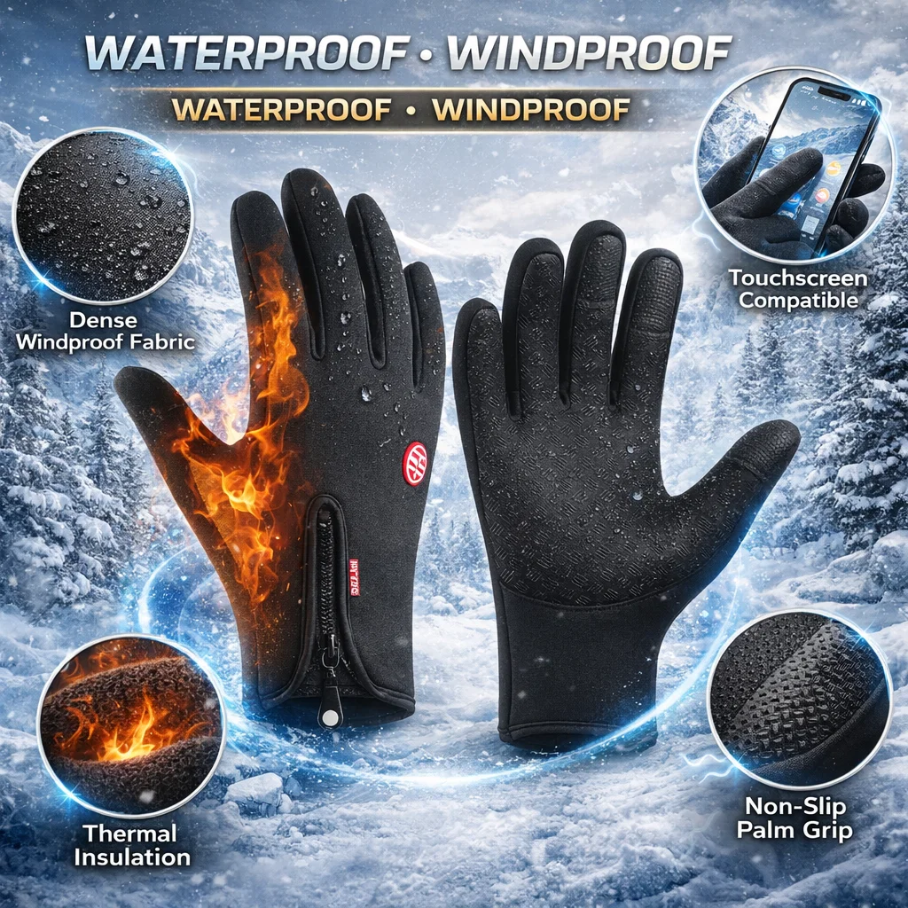 💗Valentine's Day Sale 49% OFF💗Ultimate Waterproof & Windproof Thermal Non-Slip Gloves