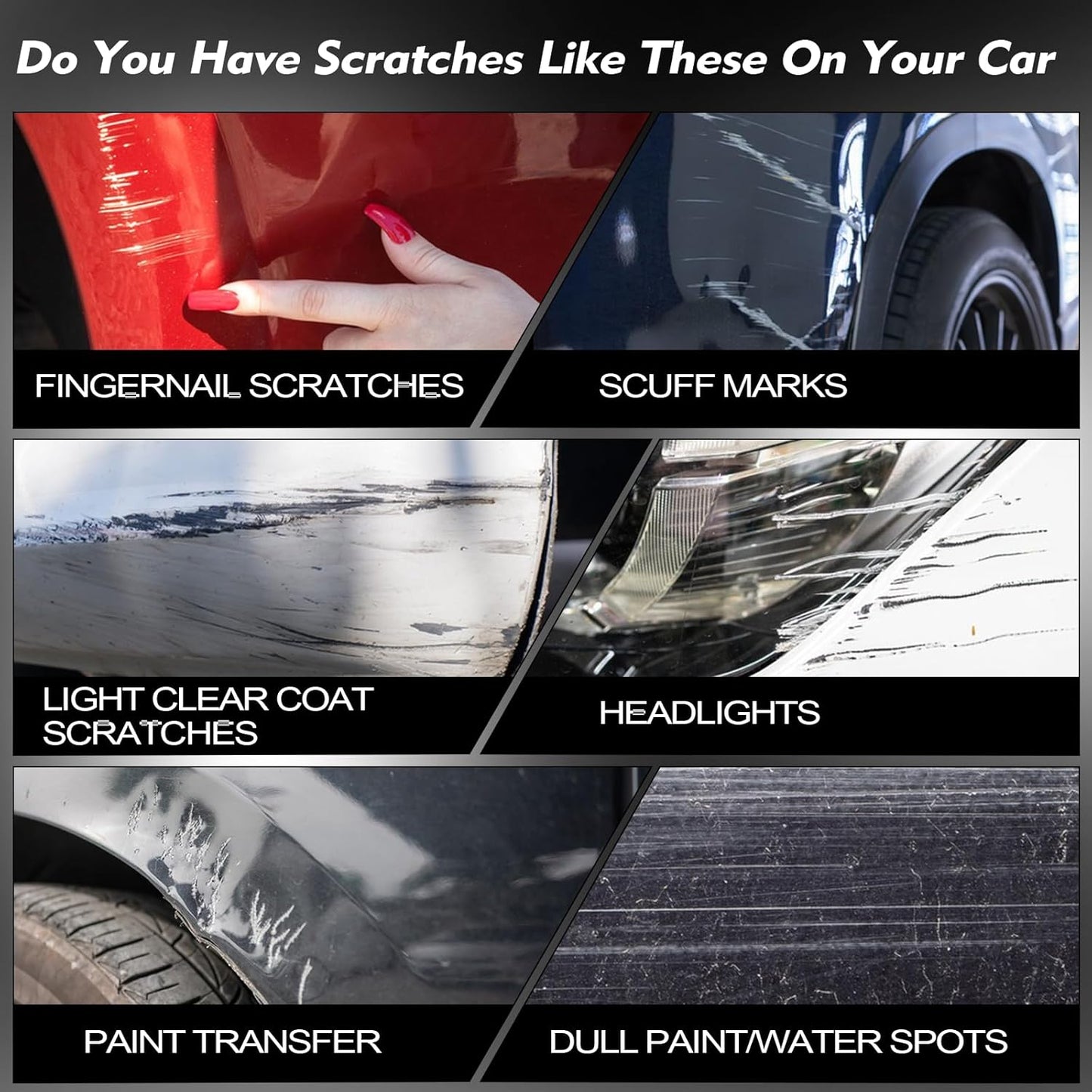 Car Scratch Repair Polish – Paint Restorer & Swirl Remover Kit