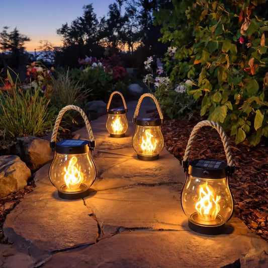 💗Valentine's Day Sale 49% OFF💗 Kaliiqo™ – Flickering Flame Solar Lantern Outdoor Lights