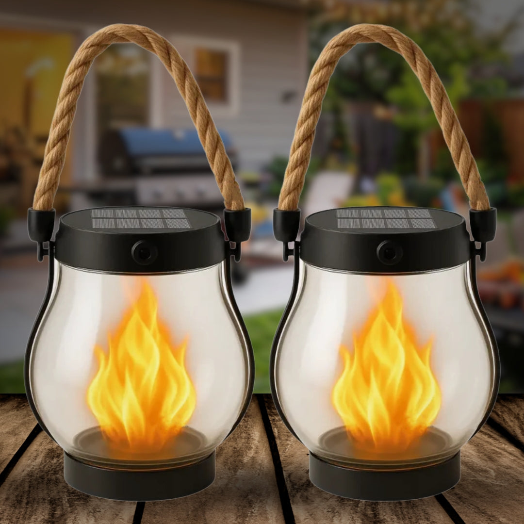 💗Valentine's Day Sale 49% OFF💗 Kaliiqo™ – Flickering Flame Solar Lantern Outdoor Lights