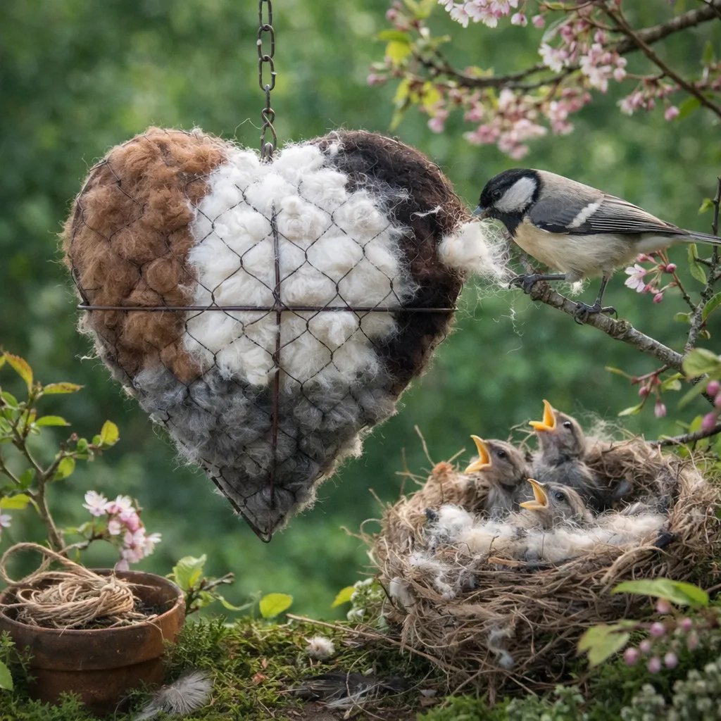 💗Valentine's Day Sale 49% OFF💗 Handmade Alpaca Fiber Bird Nesting Heart🕊️