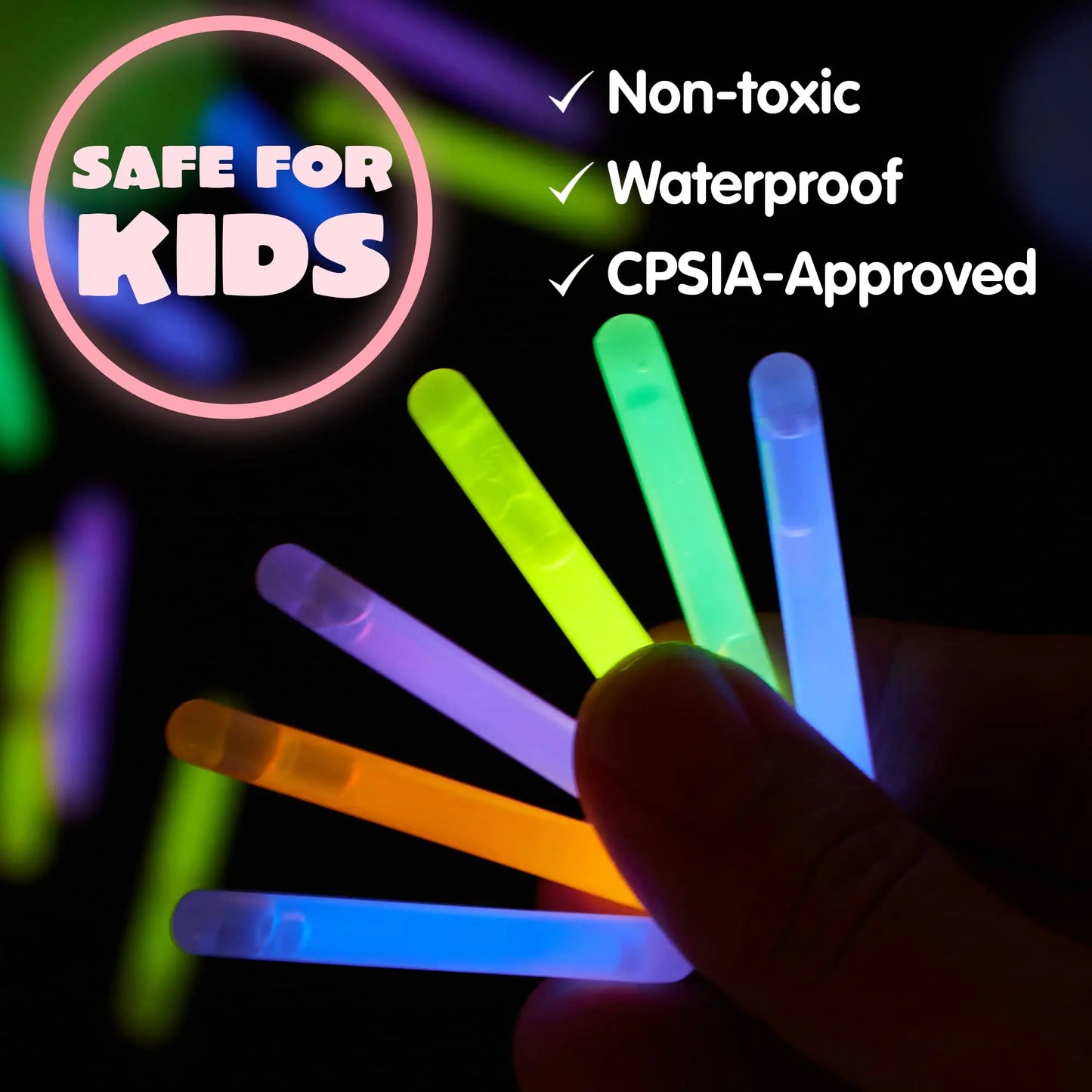 🎉 Easter Glow Eggs with Glow Sticks 🥚– Glow-in-the-Dark Hunt Party Set for Kids