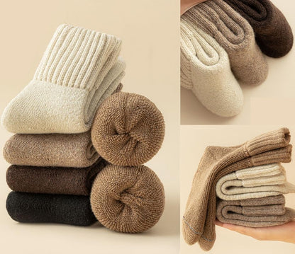 Warm Socks for Women – Cozy Mid-Calf Winter Gift Set ❄️