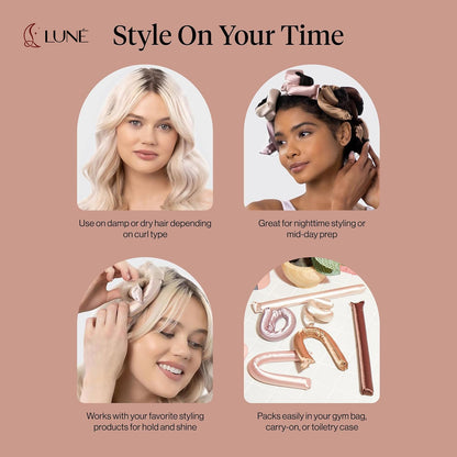 💗Valentine's Day Sale💗Satin Heatless Curling Set