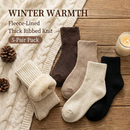Warm Socks for Women – Cozy Mid-Calf Winter Gift Set ❄️