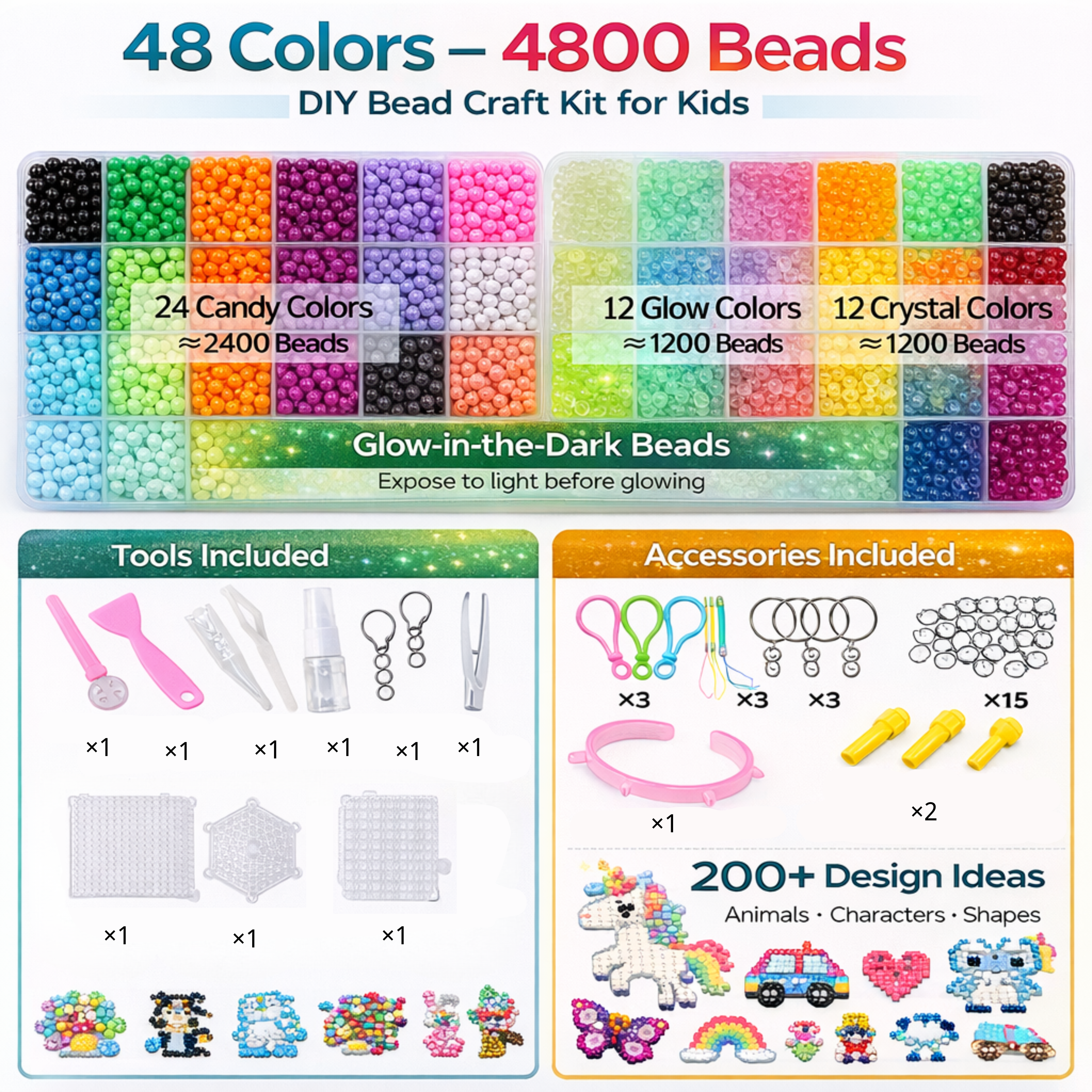 48 Colors – 4800 Beads