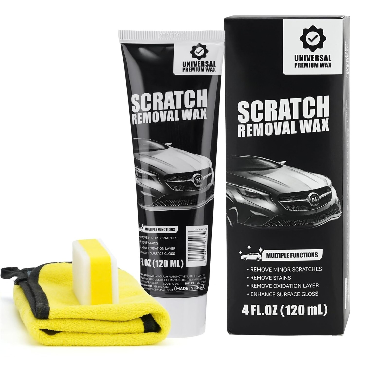 Car Scratch Repair Polish – Paint Restorer & Swirl Remover Kit