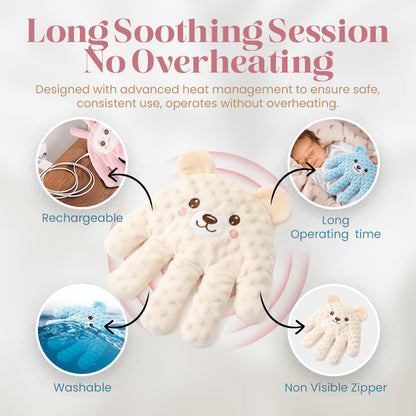DreamyPalm™ - Baby Soothing Weighted Patting | Anti-Startle Sleep Aid for Newborns