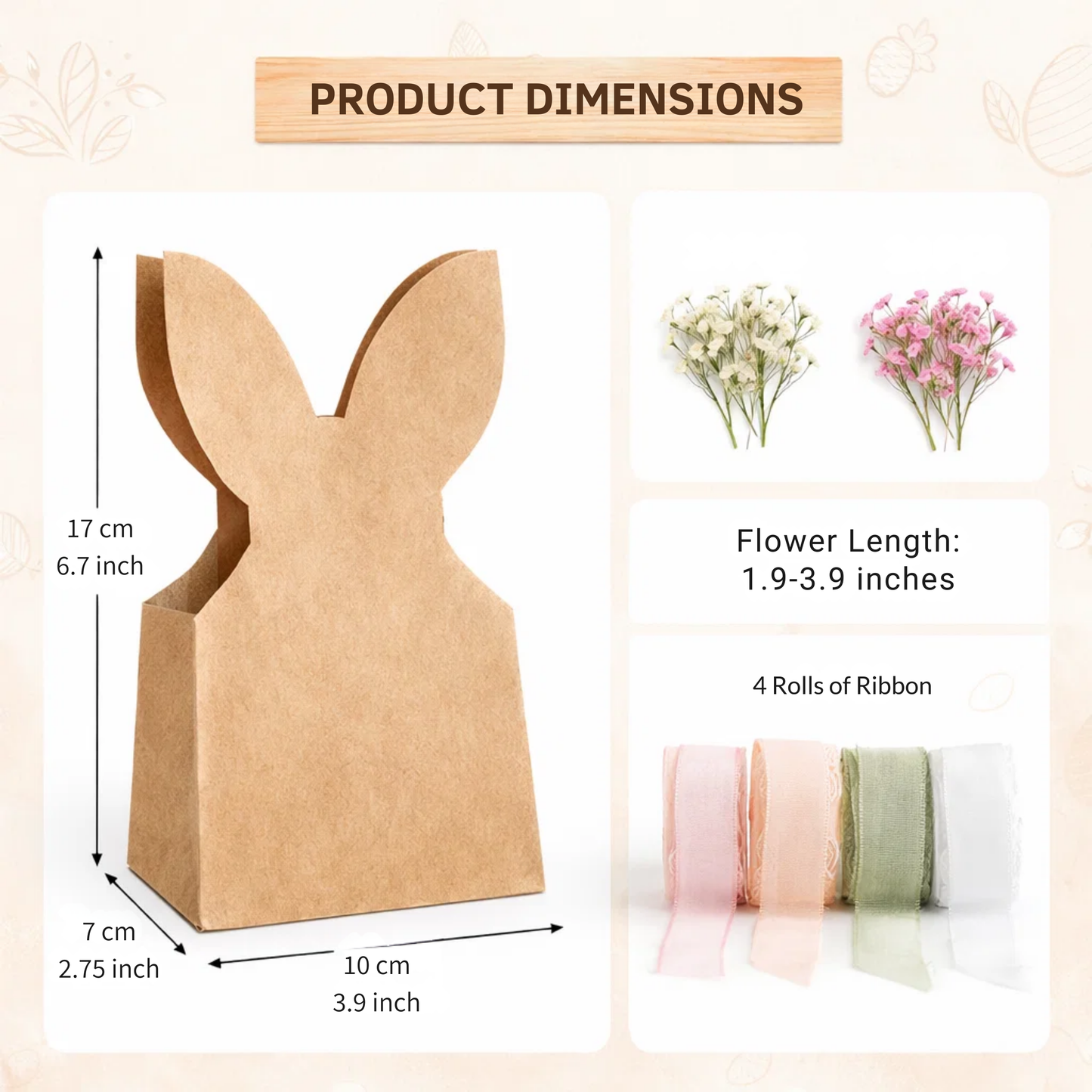 🐇Easter Day Flash Sale🐇 Boho Bunny Easter Goodie Bags Set