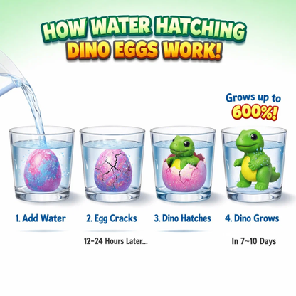 🦖Easter Day Flash Sale🦖 Magic Hatching Dinosaur Eggs | 6-Pack Surprise Kit