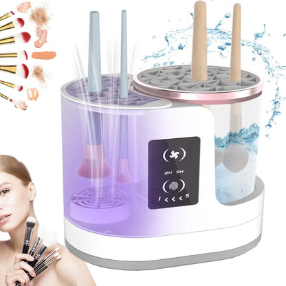 💗3-in-1 Electric Makeup Brush Cleaner 💗& Dryer – Automatic Deep Cleaning, USB Portable for All Makeup Brushes & Sponges