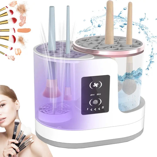 💗3-in-1 Electric Makeup Brush Cleaner 💗& Dryer – Automatic Deep Cleaning, USB Portable for All Makeup Brushes & Sponges