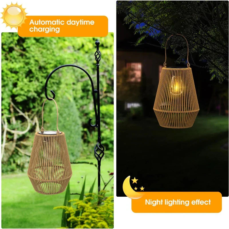 🎄 Christmas Sale 49% OFF 🎄 Kaliiqo™ Solar Radiant Rattan Glow Lantern