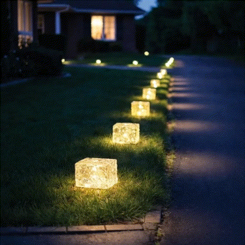 Solar Color-Changing Brick Path Lights — Instantly Upgrade Walkways, Patios & Gardens at Night