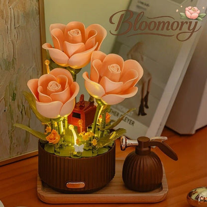 Bloomory Magic Rose Building Set (255 Pieces)