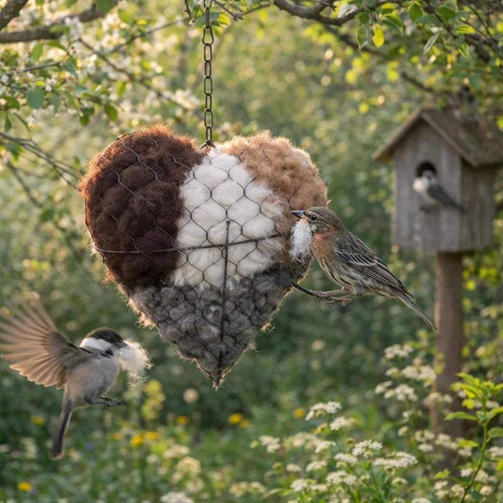 💗Valentine's Day Sale 49% OFF💗 Handmade Alpaca Fiber Bird Nesting Heart🕊️
