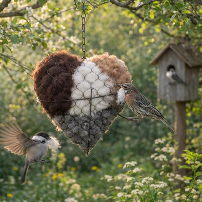 💗Valentine's Day Sale 49% OFF💗 Handmade Alpaca Fiber Bird Nesting Heart🕊️