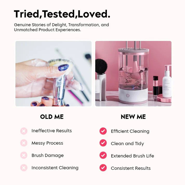 💗Valentine's Day Sale💗30-second Automatic Makeup Brush Cleaner for Ageless Skin & Pristine Makeup