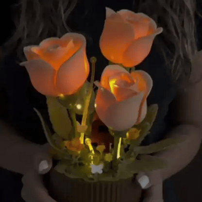 Bloomory Magic Rose Building Set (255 Pieces)