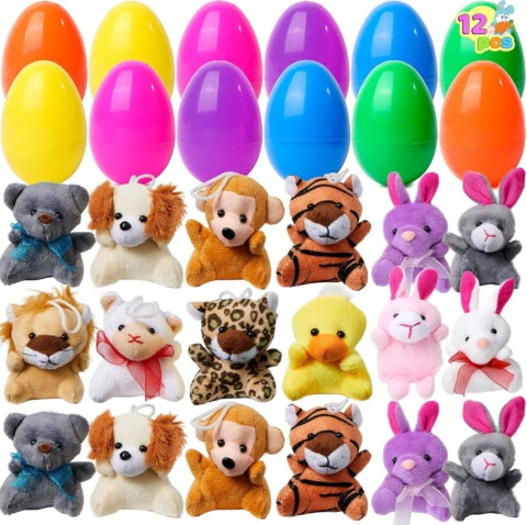 🐇Easter Eggs Filled with Plush Friends - 12/24/36 Pcs