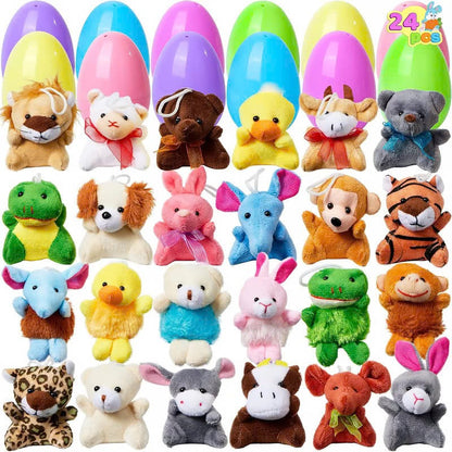 🐇Easter Eggs Filled with Plush Friends - 12/24/36 Pcs